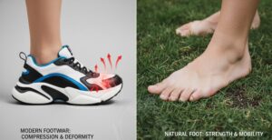 Leia mais sobre o artigo Seus Tênis Estão Destruindo Seu Corpo? A Verdade Surpreendente que Designers de Calçados Revelaram