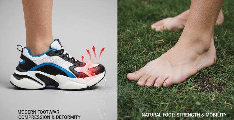 Leia mais sobre o artigo Seus Tênis Estão Destruindo Seu Corpo? A Verdade Surpreendente que Designers de Calçados Revelaram